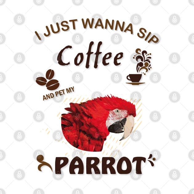 i just wanna sip coffee and pet my parrot by obscurite