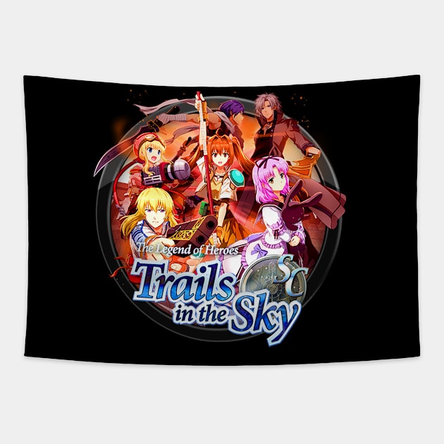 Trails of Cold Steel In Circle Logo XX Tapestry by RayyaShop