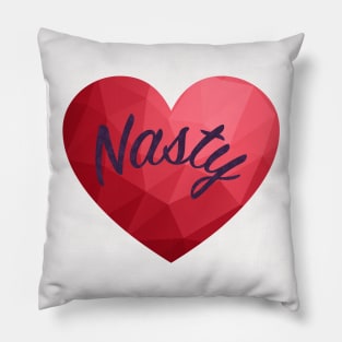 I Heart Nasty Women and Men Pillow