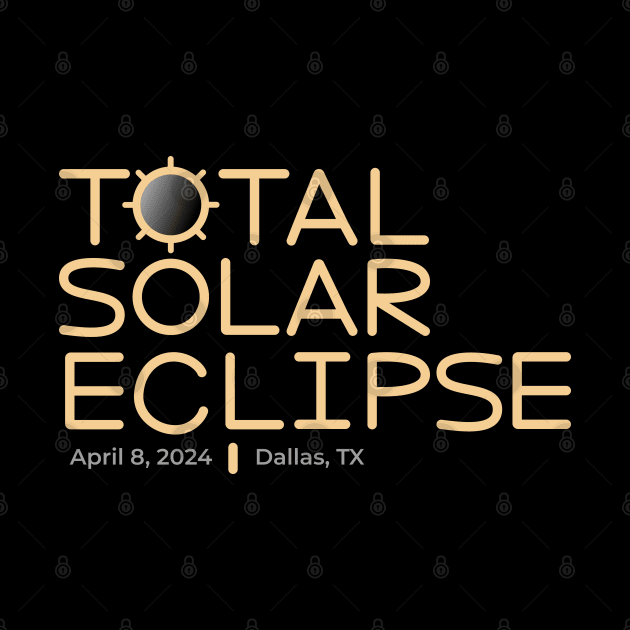 2024 Total Solar Eclipse, Dallas, Texas by KatelynDavisArt
