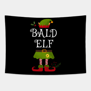 Bald Elf Shirt , Family Matching Group Christmas Shirt, Matching T Shirt for Family, Family Reunion Shirts Tapestry
