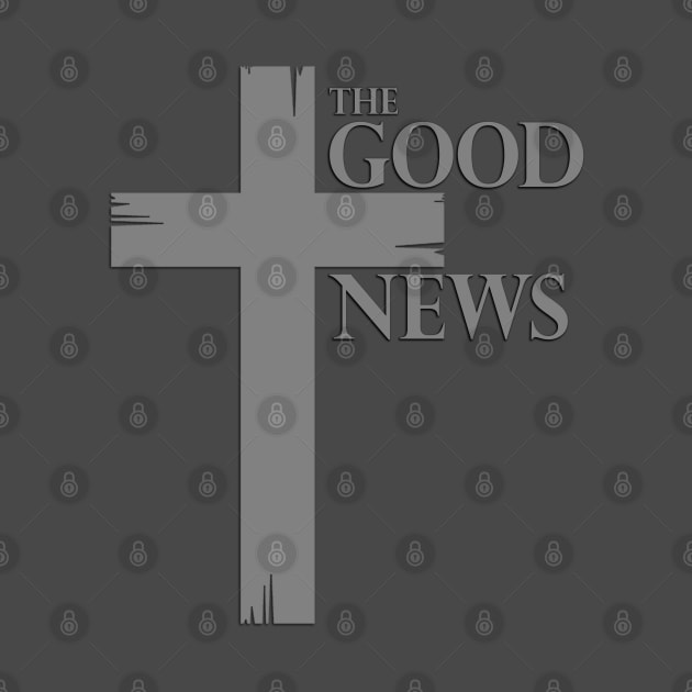 "The Good News" Cross by HUH? Designs