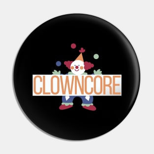 Clowncore flat design - Colorful Juggler Pin