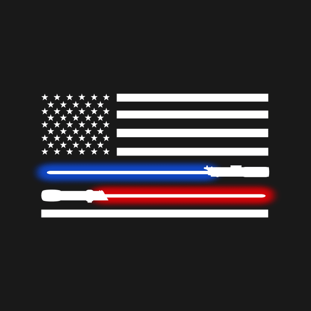 light saber American flag by turborx