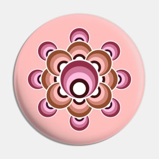 70's flower - millennial pink Pin