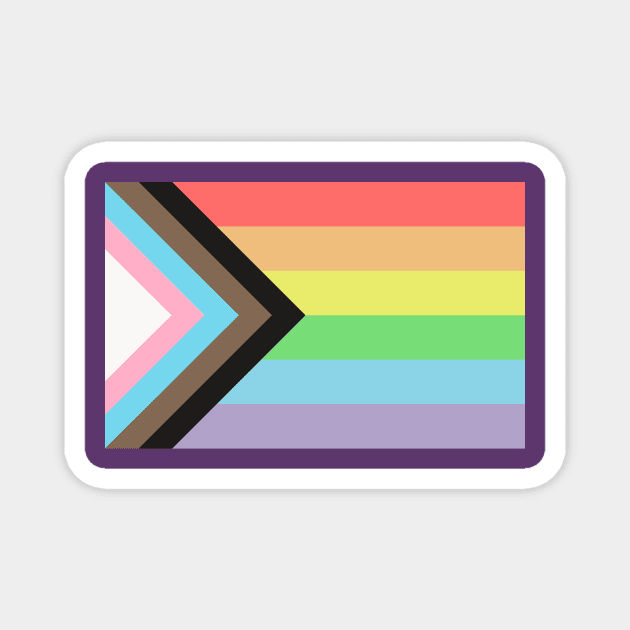 Pastel "Progress" Pride Flag Magnet by dikleyt