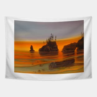 West Coast Sunset Tapestry