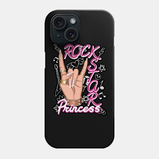 Electric Pink Rockstar Princess Phone Case