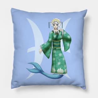 Mermaid Princess Pisces Horoscope Pillow