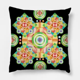 Pretty Pastel Geometric Pillow