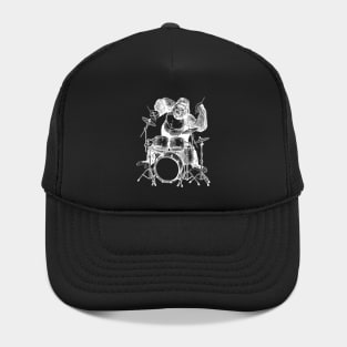 SEEMBO Gorilla Playing Drums Drummer Drumming Musician Band Hat