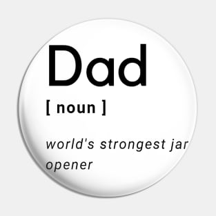 Dad Noun Pin