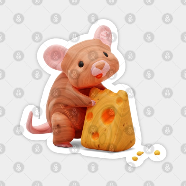 Cute Ratón (Mouse) Magnet by SoloSalsero