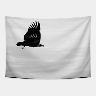 Black and White Vulture Tapestry