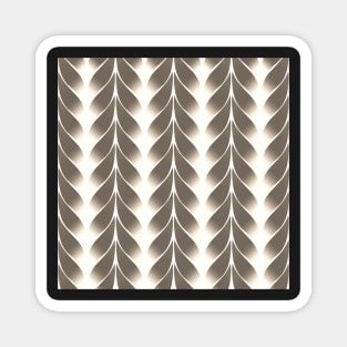 Pine Cone Color Leaf Pattern Magnet