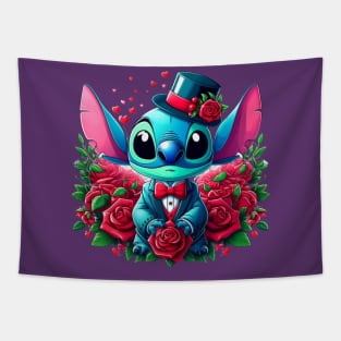 Valentines Day Stitch, Stitch Love Tapestry