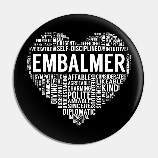 Embalmer Heart Pin by LotusTee