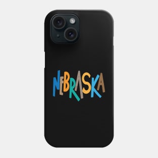 Retro Nebraska Lettering Phone Case