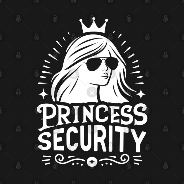 Princess Security Guarding Mom Gift Family Trip - White by Cuteness Klub