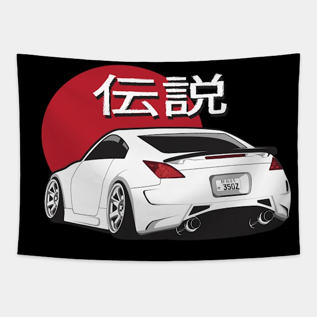 Classic White 350Z Tapestry by Dailygrind