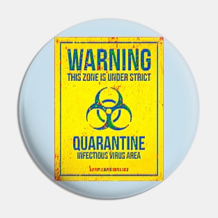 Bricked In Corona Quarantine Zone Pin