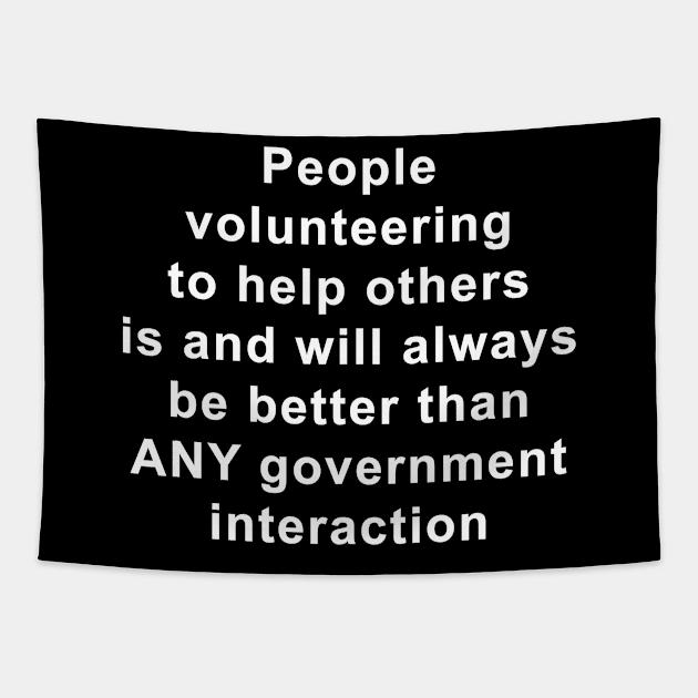 Voluntaryism Tapestry by Views of my views