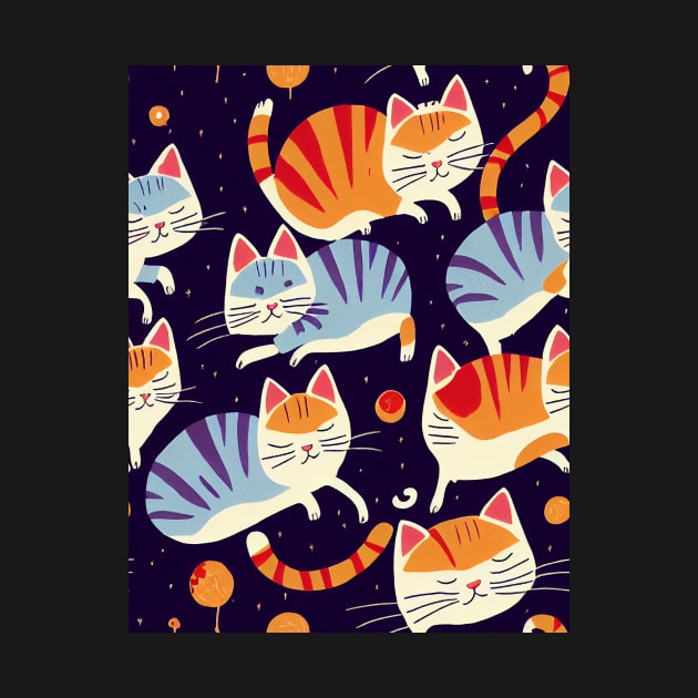 Colorful Cats. Perfect gift for Cats Lovers or for National Cat Day, #18 by Endless-Designs