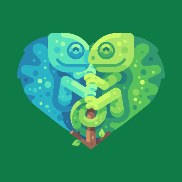 Chameleon Couple by IvanDubovik