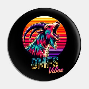 BMFS Billy Goat 90s Retro Sunset Pin