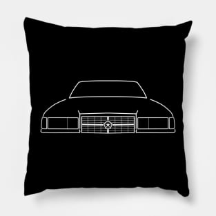 Dodge Dynasty 1990s classic collector car white outline Pillow