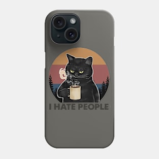 i hate people Phone Case