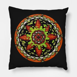 Radioactive Mandala Pillow