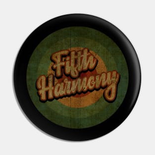 Circle Retro Vintage Fifth Harmony Pin