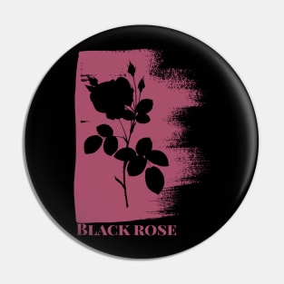 Mysterious black rose Pin