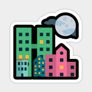 Night Metropolis Magnet