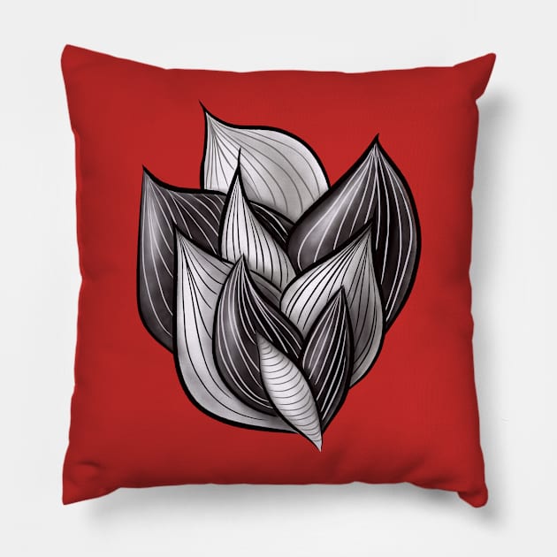 Abstract Dynamic Shapes Pillow by Boriana Giormova