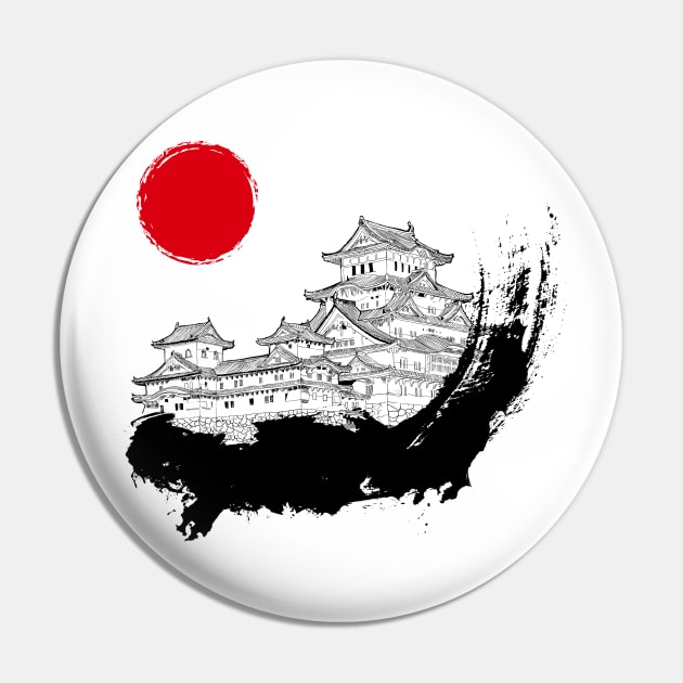 Japanese Palace Pin by juyodesign