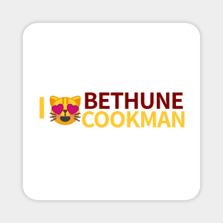 I Heart Eyes Cat Emoji Bethune Cookman Magnet