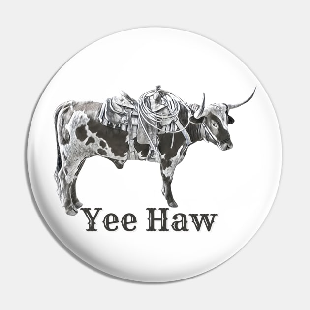 Yee Haw Cowboy Pin by The Farm.ily