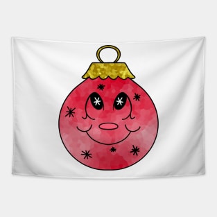 CUTE Red Christmas Ornament Tapestry