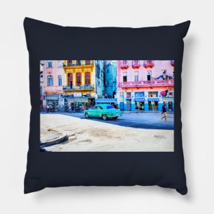 Streets Of Havana, Cuba Pillow