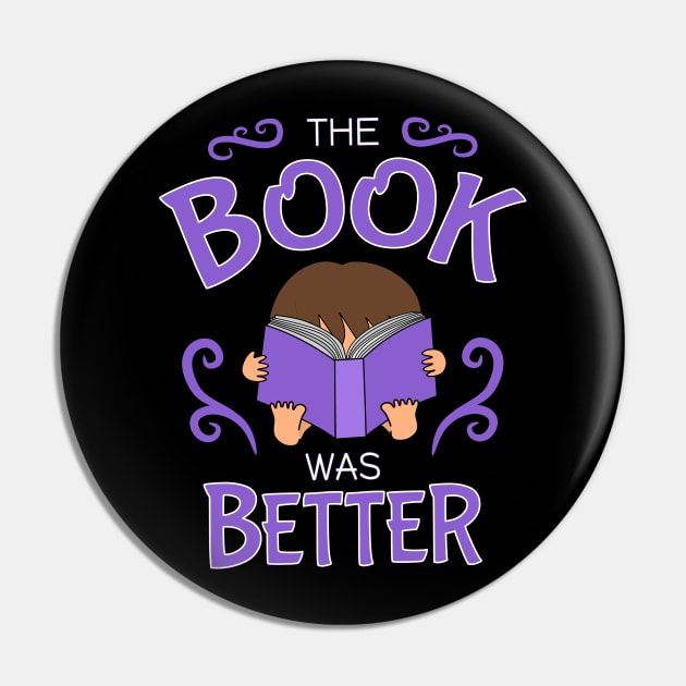 The book was better - cute brunette girl, purple Pin by Nutmegfairy