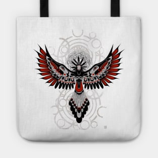 Native Divine Crow Woman Tote