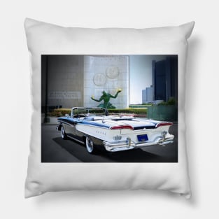 Spirit Of Detroit 1958 Ford Edsel Pacer Pillow