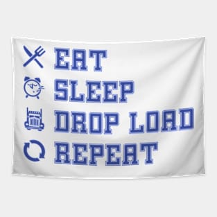 Eat Sleep Drop Load Repeat Tapestry