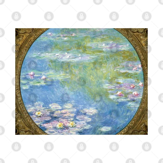 Claude Monet's Water Lilies (1908) famous painting landscape by theartistmusician