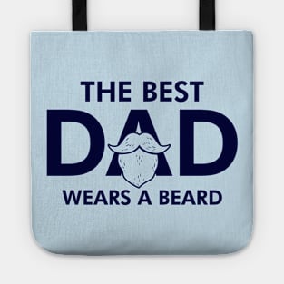 The Best Bearded Dad Best Dad Gift For Bearded Fathers Tote