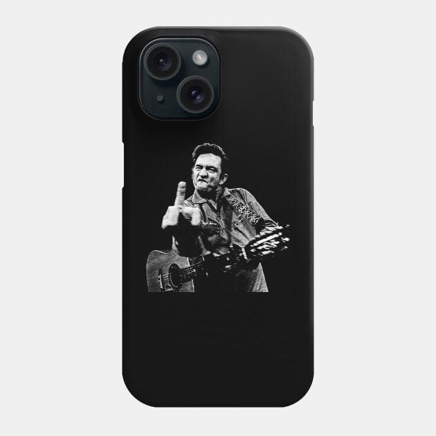 Johnny Cash Phone Case by Riso Art