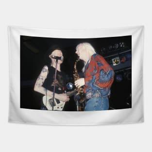 Johnny and Edgar Winter Photograph Tapestry