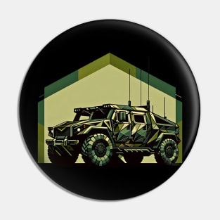 Tactical Geometric Rover | Armored Vehicle Tee Pin